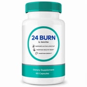 24 Burn   Natural Daily Pill Formula Designed to align with Fitness Goals, Support active Lifestyle & Body Balance | Just 2 Easy-to-Swallow Pills Daily 60 Capsules