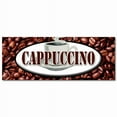thumbnail image 1 of 24" CAPPUCCINO DECAL sticker italian espresso milk hot foam coffee cream, 1 of 1