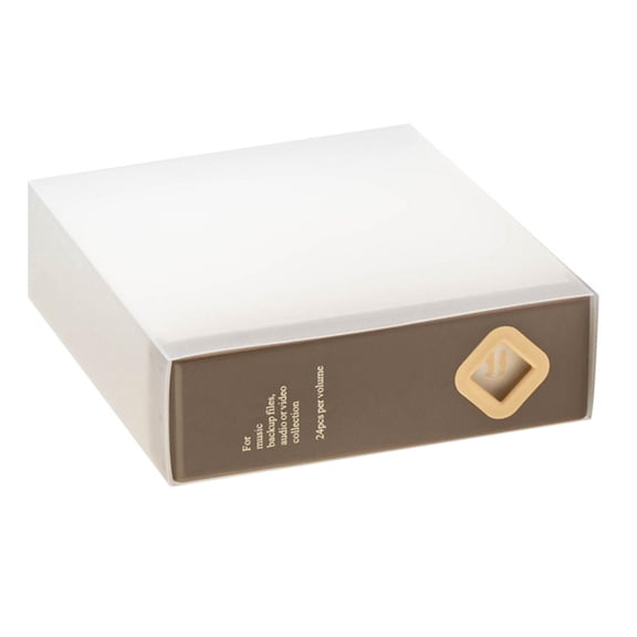 24 CDs Storage Case Scratch Resistant CDs Holder Keeps Discs Safe From Dusts and Scratches for Office Or Home Use