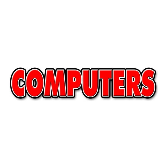 24" COMPUTERS DECAL sticker computer repair tech
