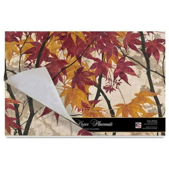 24 Cala Home Paper Placemats on Premium Paper Stock Maple Story