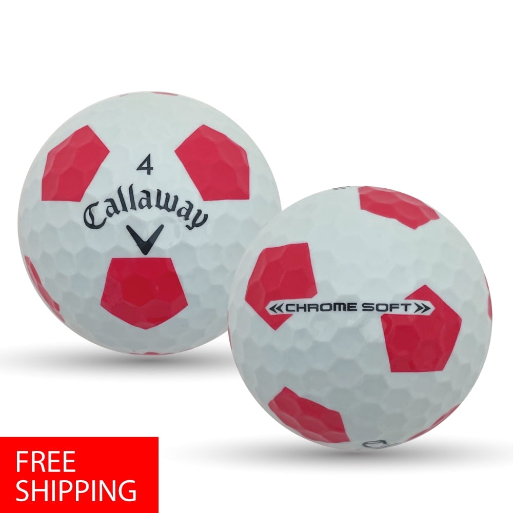 Pre-Owned 24 Callaway Chrome Soft Truvis Red 4A Used Recycled Golf Balls, by Mulligan Golf Balls