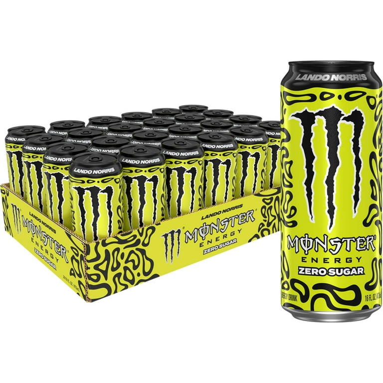 24 Cans) Monster Energy, Lando Norris, Sugar Free Energy Drink, 16