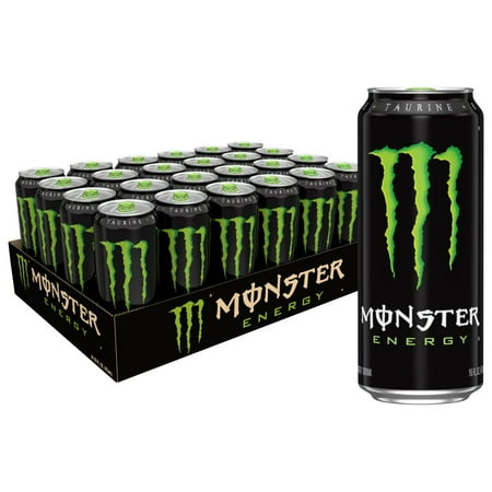 (24 Cans) Monster Energy Original, Energy Drink, 16 fl oz