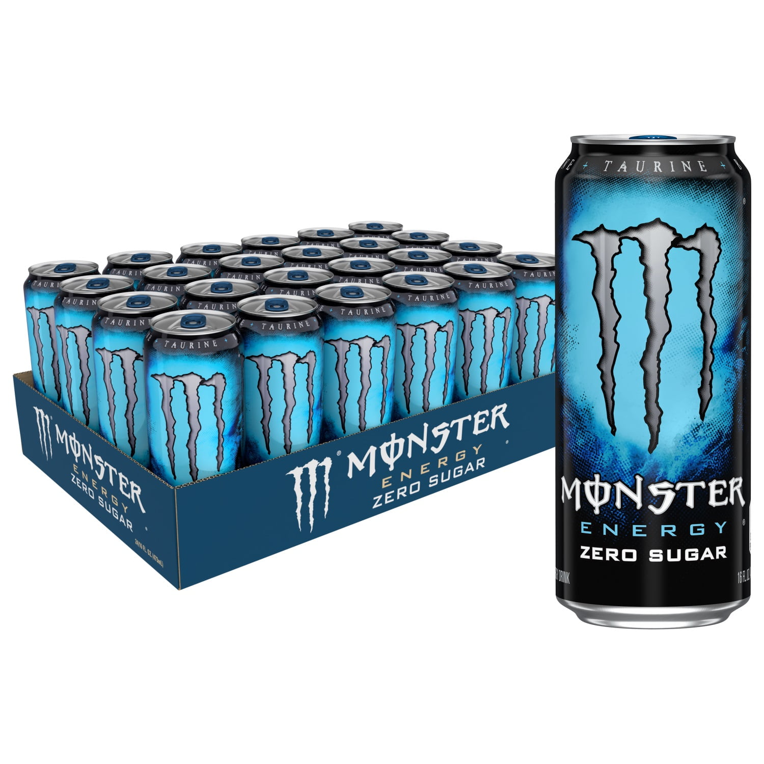 Monster Energy Zero Sugar, SugarFree Energy Drink, 16 fl oz, 24 Cans