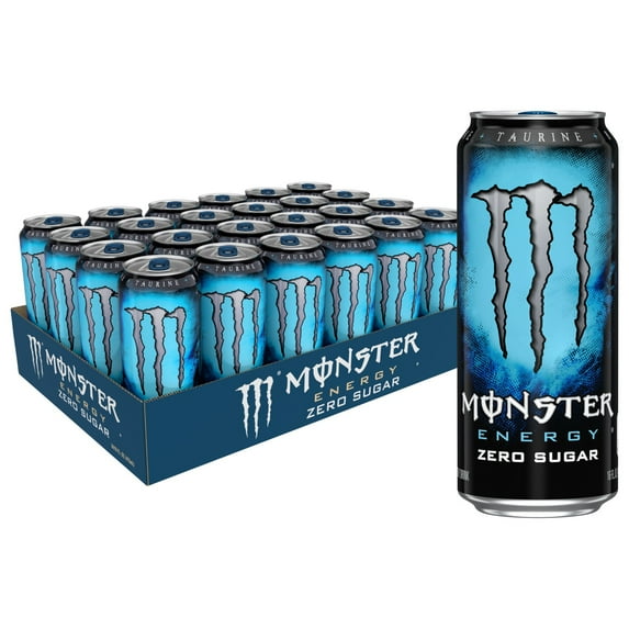 (24 Cans) Monster Energy Zero Sugar, Sugar Free Energy Drink, 16 fl oz
