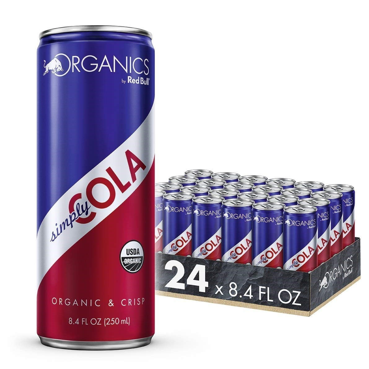 (24 Cans) Organics By Red Bull Simply Cola Mixer, 8.4 fl oz