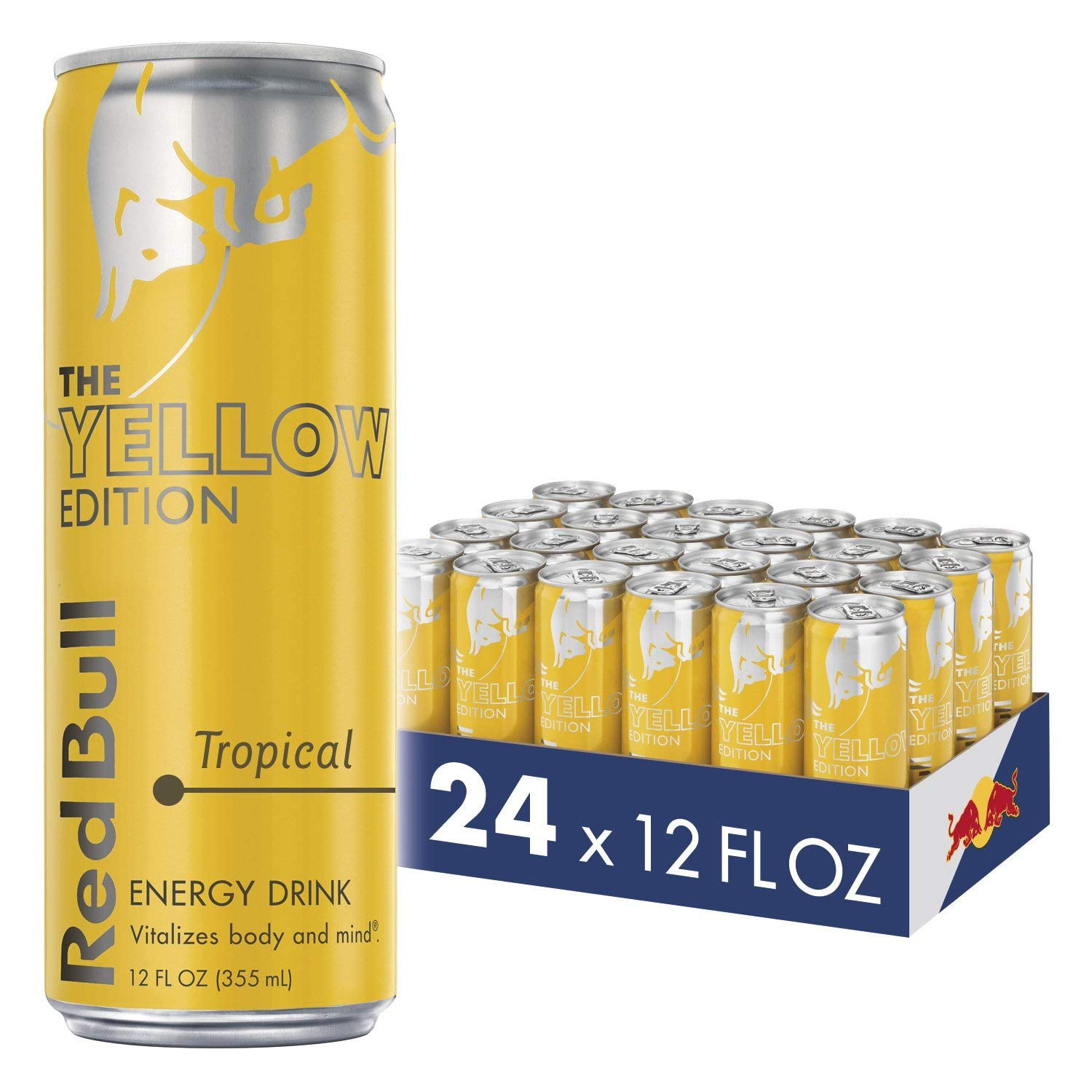 半額満載！スーパーSALE グランドセール！ Tropical Edition Yellow Bull Red Energy (24 Oz Fl 12 Drink, その他
