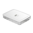 thumbnail image 1 of 24 Capacity Eggs Holders for Refrigerator, Clear Egg Storage Container with Lid, Stackable Fridge Organizer Bin, Transparent Egg Tray, 11.81x9.06x2.17in, 1 of 6