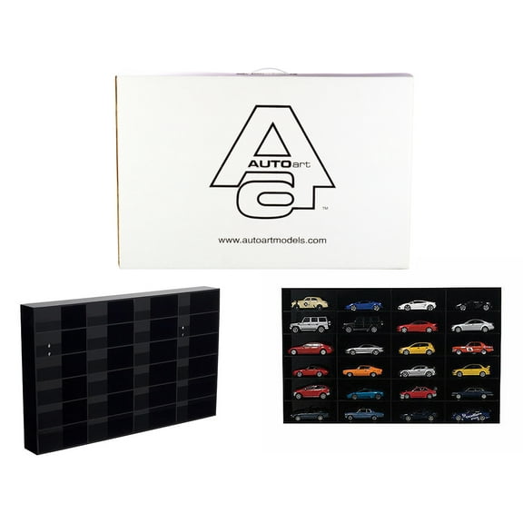 24 Car Acrylic Display Show Case Shelf for 1/43 Scale Model Cars by Autoart