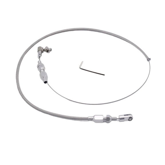 24"Car Engine Throttle Cable Stainless Steel Braided Throttle Cable Automobile Braded Throttle Cable