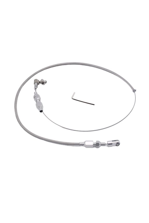 24"Car Engine Throttle Cable Stainless Steel Braided Throttle Cable Automobile Braded Throttle Cable