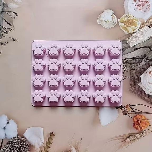 24-Cavity Cat Claw Silicone Mold - Fun Baking Tool for Chocolate and Candy Making