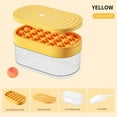 thumbnail image 1 of 24-Cavity Ice Cream Mold Set with Storage Box - Food Grade PP Popsicle Maker for Kids, Includes Lid & Scoop (Round Balls, Easy Release) Yellow, 1 of 3