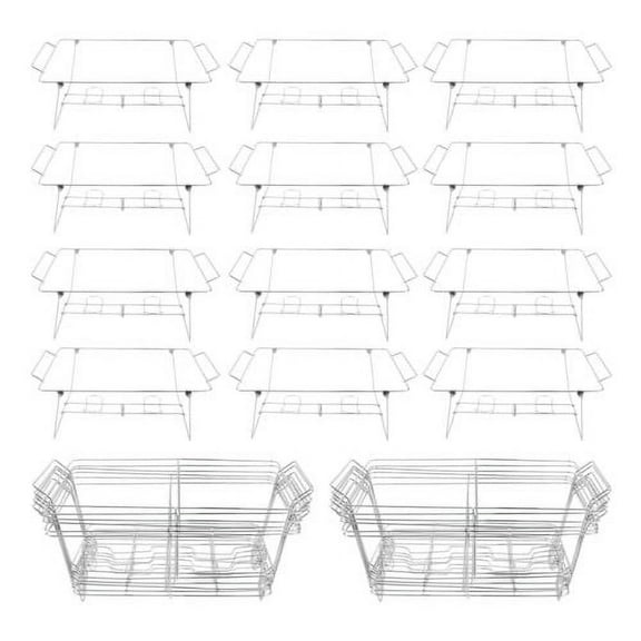 24*Chafing Wire Rack Buffet Stand Full Size Racks Holder For Dish Serving Trays