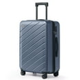 thumbnail image 1 of 24" Checked Luggage with Spinner Wheels, PC + ABS Hardshell and TSA Lock,NavyBlue, 1 of 6