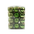 thumbnail image 1 of 24 Christmas Tree Decoration Balls in 30mm Shatterproof Green Square Box (2Pcs), 1 of 2