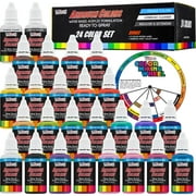 Hello Hobby Face & Body Art Paint 12 Color Pots & Brush, Primary