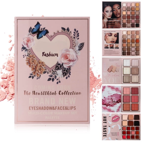 24-Color Eyeshadow 5-Layer Book-Style Makeup With 78 Pro Shades All One Eyeshadow Blush HighlighterMulti-functional Beauty Beauty Makeup Book