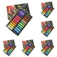 24 Color Hair Chalk Temporary Coloring DIY Pastel Salon Kit Instant