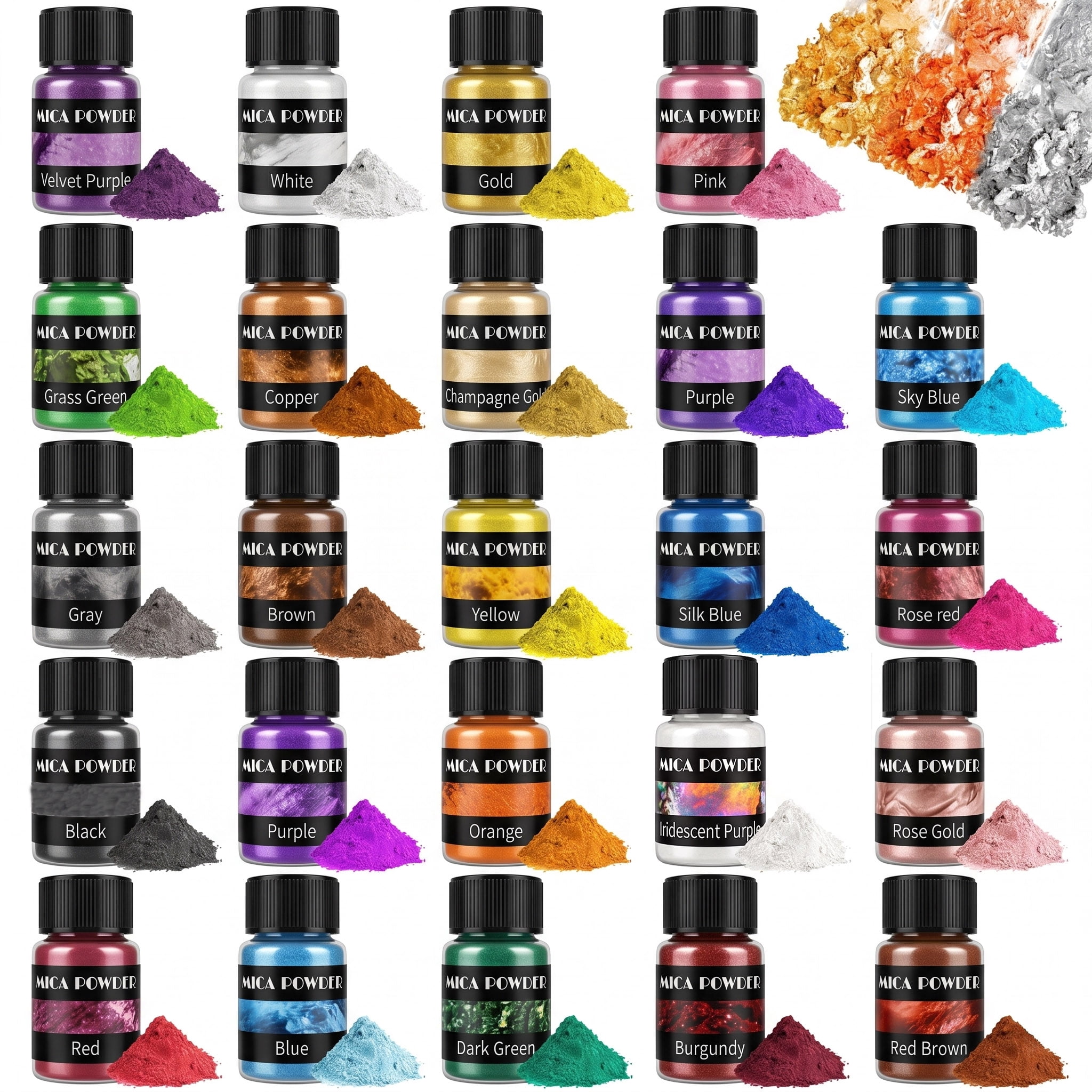 24-Color Mica Powder