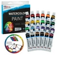 thumbnail image 1 of 24 Color Set of Watercolor Paint in 12ml Tubes - Vivid Colors Kit for Artists, Students, Beginners, 1 of 4