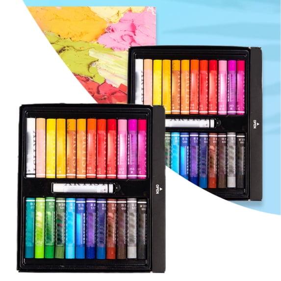 24-Color Soft Oil Pastels Set – Dusknt Drawing Art Kit for Kids & Artists, Suitable for Beginners & Students, Painting Supplies for Spring Art Projects