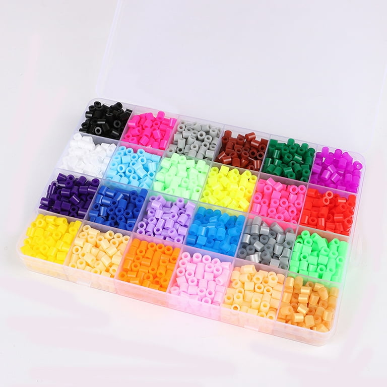 24 Colors 5mm Hama Beads Toy Fuse Bead for Kids DIY Handmaking 3D Toys