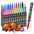 thumbnail image 1 of 24 Colors Acrylic Paint Markers,Direct Liquid Soft Brush Tip Paint Pens and Paint Markers,Acrylic Paint Pens for Wood,Stone,Canvas,Glass,Fabric,Egg,Rock Painting and DIY Crafts Art Supplies, 1 of 10