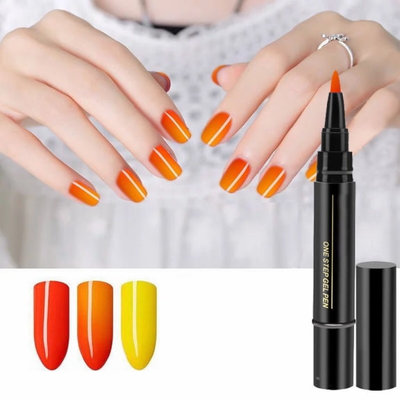 24 Colors Fast And Convenient Manicure Nail Polish Gel Pen Nail Polish Gel Collection Ladies Nail Gel Pen Nail Polish No Pencil Manicure 5ml - S