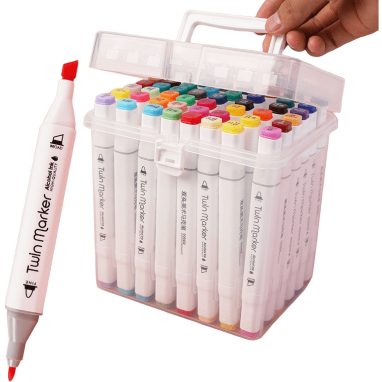 Dropship 6pcs Double Tip Permanent Marker Set,6.7*.04inch Seal Colorful Pens,Dual  Tip Stamp/Line Marker Pen to Sell Online at a Lower Price