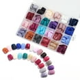 thumbnail image 1 of 24 Colors Matte Pressed Nails, False Nails, Acrylic False Nail Set, Square Short Pressed Nails, Small Nail Tip Pinky False Nails-5, 1 of 4