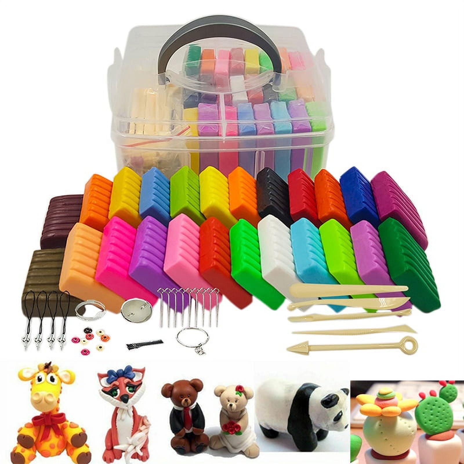 Kids Toy Polymer Clay Set 24/32/50 Colors Modeling Clay Soft And