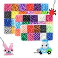 thumbnail image 1 of 24 Colors Water Fuse Beads Kit 2400pcs Water Sticky Beads DIY Art Crafts Toy with Pegboards and Accessories Decoration for Kids Beginners, 1 of 8