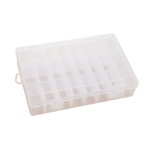 24 Compartment Plastic Storage Box for Small Items Organizer