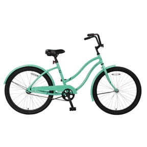 Concord Bikes Pacifica 24 in Cruiser Bicycle, Fits Riders 4 ft 6 in - 5 ft 6 in, Teen/Unisex, Sea Green