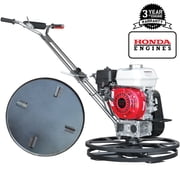 24 Concrete Power Trowel Edger 5.5HP Honda Float Pan Blade Screed Finishing Tool