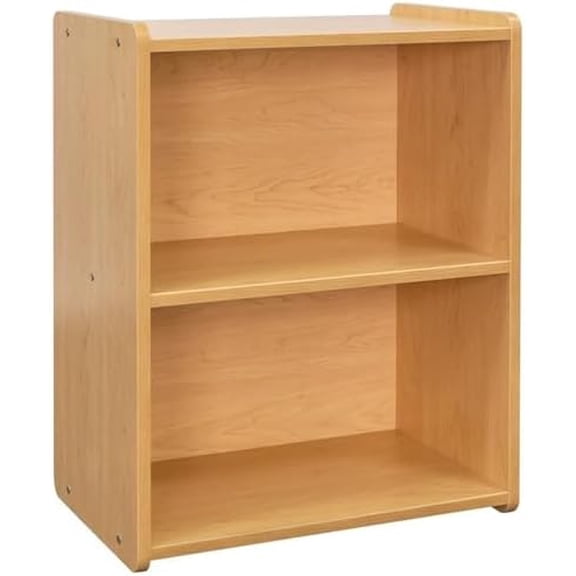 24" Contemporary Wood Composite Preschool Shelf Storage in Maple$$Furniture