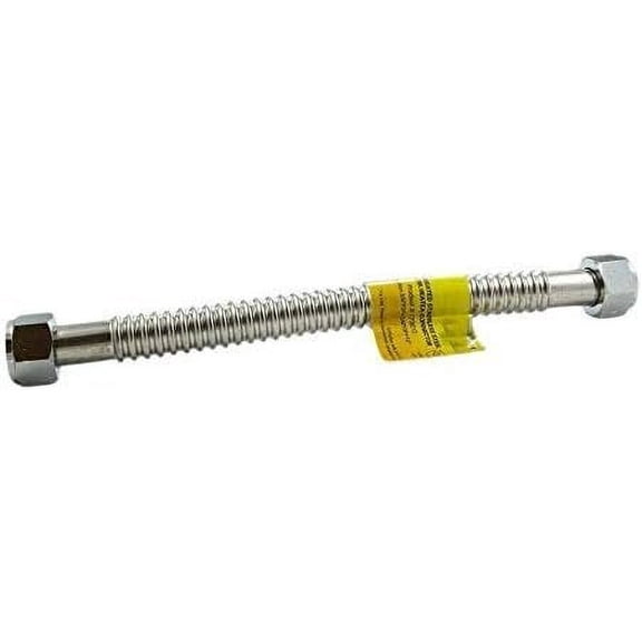 24" Corrugated Stainless Steel Flexible Water Line - 1" Female NPT