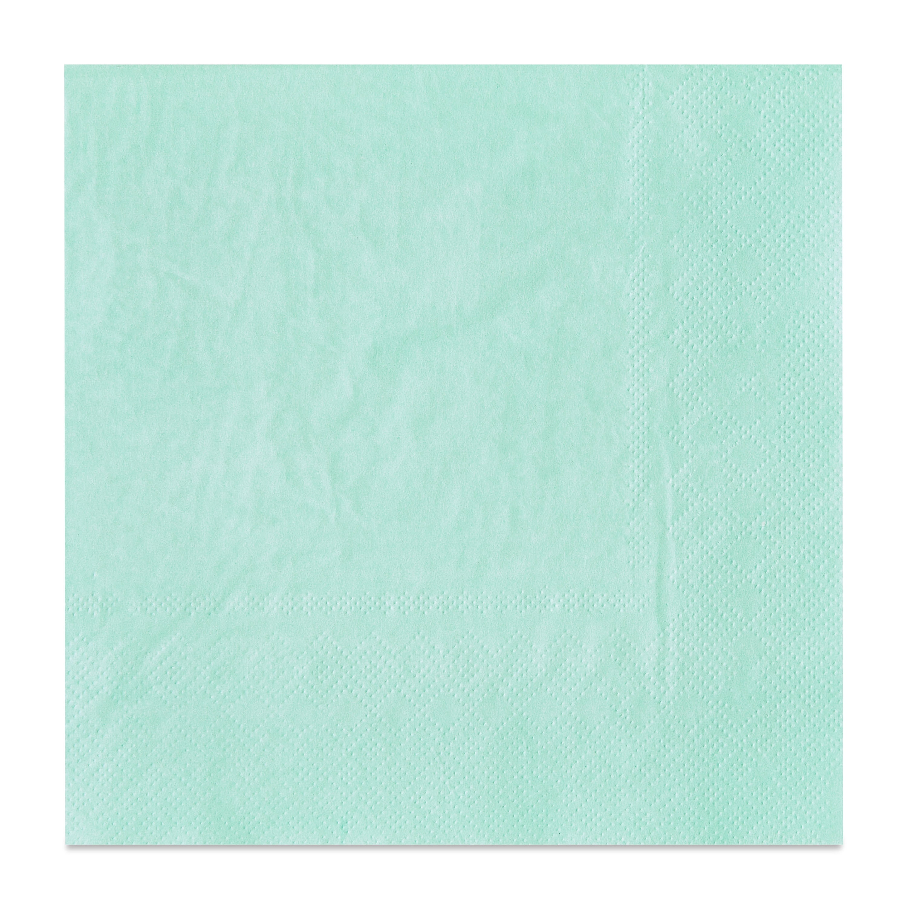 6.5" x 6.5" Disposable Mint Paper Napkins, 24 Count, by Way To Celebrate