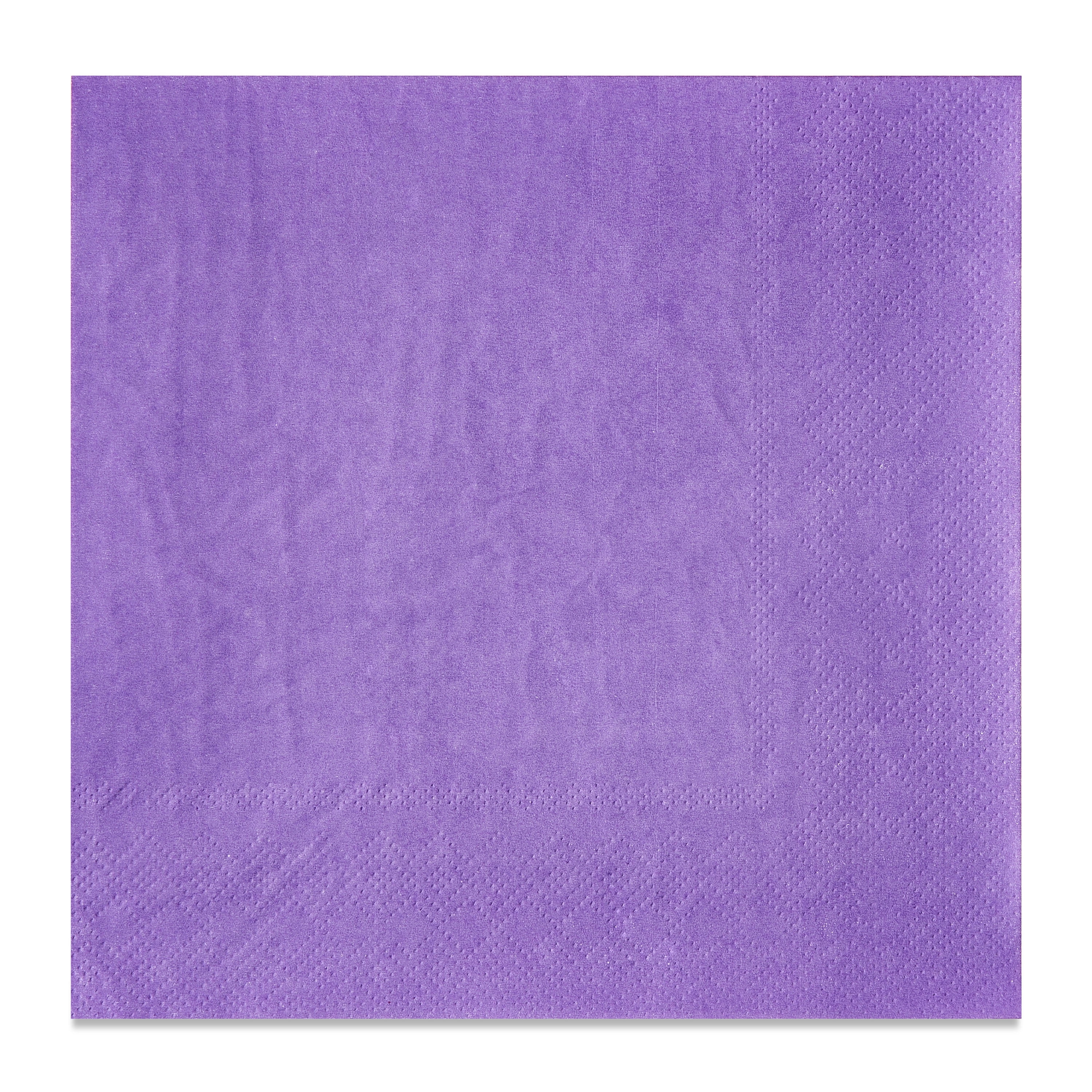 6.5" x 6.5" Disposable Purple Paper Napkins, 24 Count, by Way To Celebrate