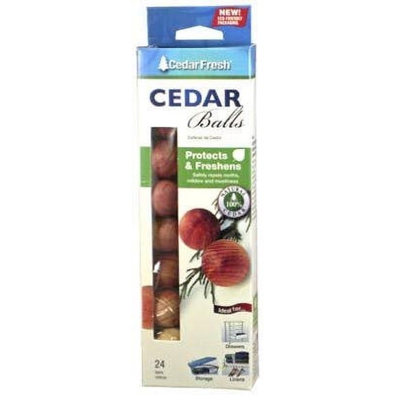 Household Essentials 17824 0.87 in. Cedar Moth Balls, 24 Count
