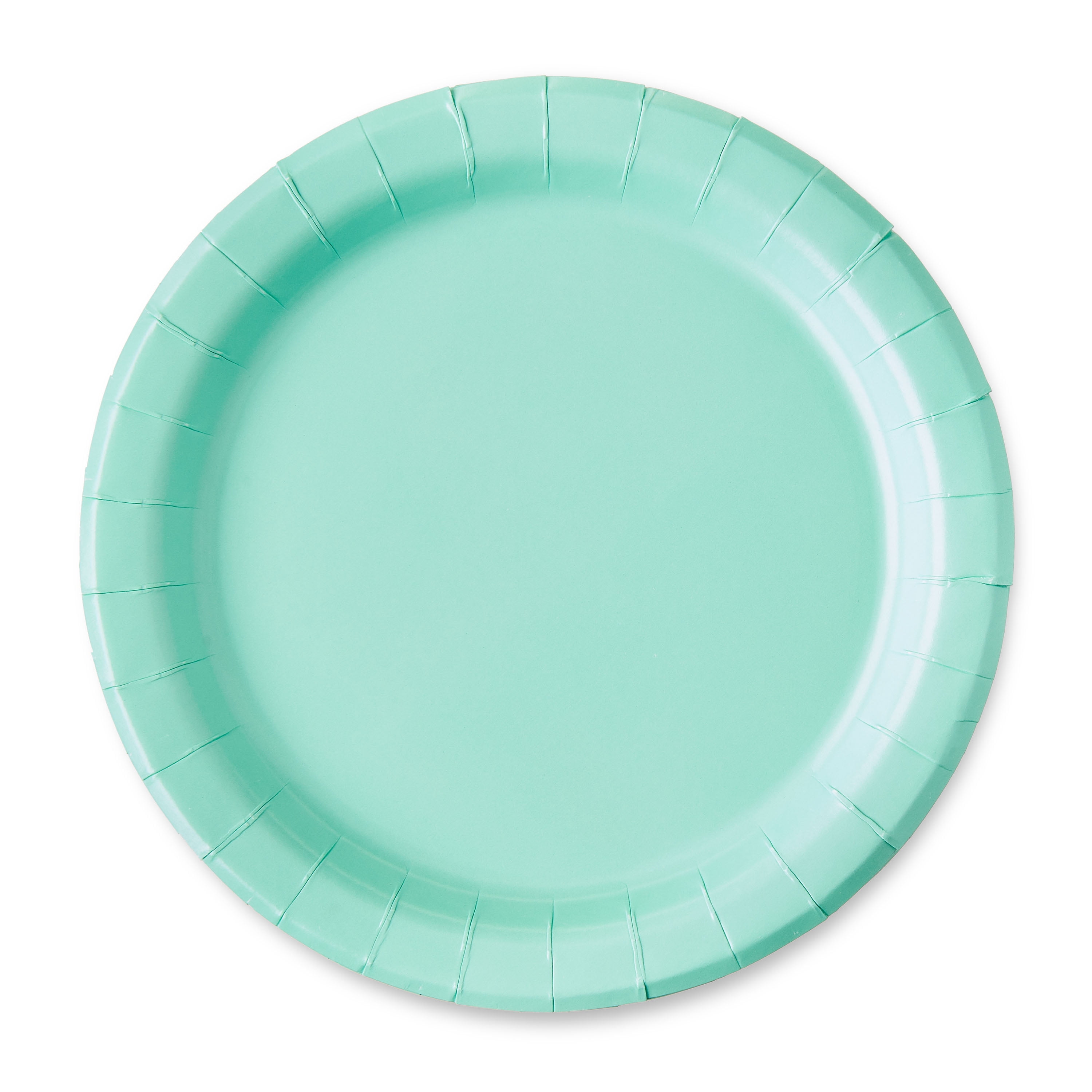 Way To Celebrate Mint Disposable Paper Plates, 7 Inch, 24 Pieces