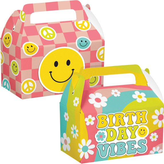 24 Count Bulk Pack Flower Power Treat Box w/ Dimensional Attachment