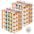 thumbnail image 1 of 24 Count Cupcake Containers 15 Pack Cupcake Holders Plastic Clear Disposable Cupcake Containers with Detachable Tall Dome Lids and 360 Liners for 360 Cupcakes, BPA Free, Stand Size, 1 of 8
