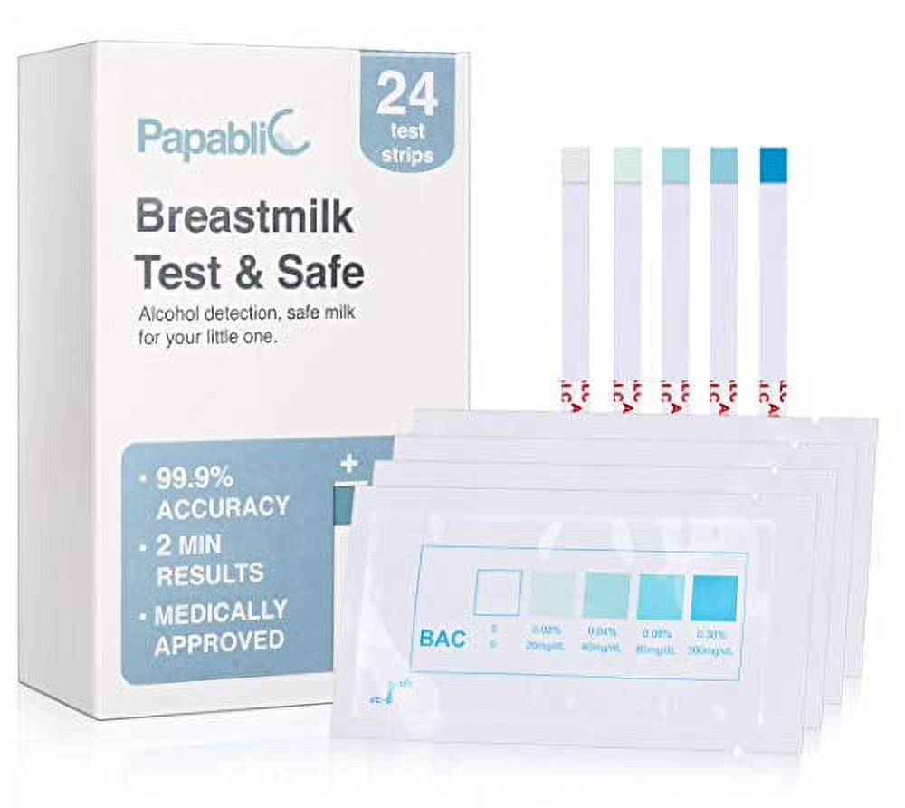 20 Pack of FIRSTVIEW Breastmilk Alcohol Test Strips 2-min Quick