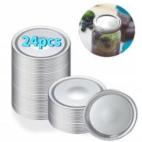 24-Count,Regular Mouth Canning Lids for Ball,Split-Type Metal Mason Jar Lids for Canning - Leak Proof and Food Grade Material,100% Fit & Airtight for Regular Mouth Jars (Regular Mouth)