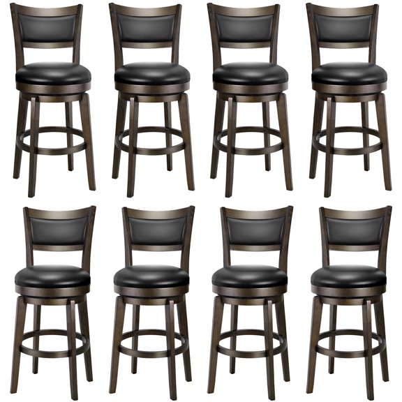 24" Counter Height PrimeZone 24 Inch Counter Height Swivel Bar Stools Set