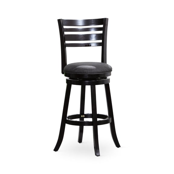 24" Counter Stool, Espresso Finish, Easy - to - Follow Instructions - Simplify Assembly for Kitchen