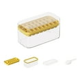thumbnail image 1 of 24-Cube Stackable Ice Tray Set with Lid & Scoop - BPA-Free Large Capacity Ice Storage Box for Cocktails, BBQs & Parties (Dishwasher Safe, Odor-Proof Design) Yellow, 1 of 1
